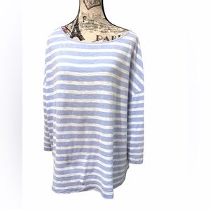 Lane Bryant Striped Blue and White Women's Top size 22/24